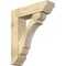 Ekena Millwork Olympic Slat Rough Sawn Bracket w/ Offset Brace, Douglas Fir, 8"W x 30"D x 36"H BKT0806X30X36OLY06RDF - alternate 1